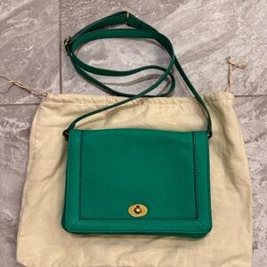 J. Crew Vibrant Green Crossbody Bag